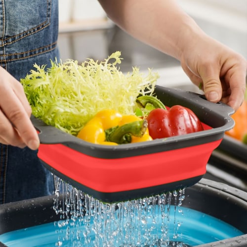 LMF GoBuddy BIG Collapsible Colander 6 Quart Food Grade Kitchen