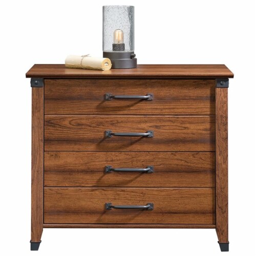 Pemberly Row 2 Drawer Lateral File Cabinet in Washington Cherry Perspective: bottom