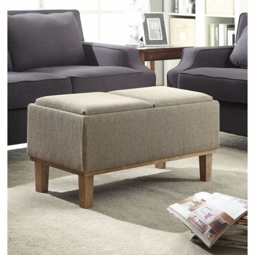 Pemberly Row Ottoman in Sandstone Perspective: bottom