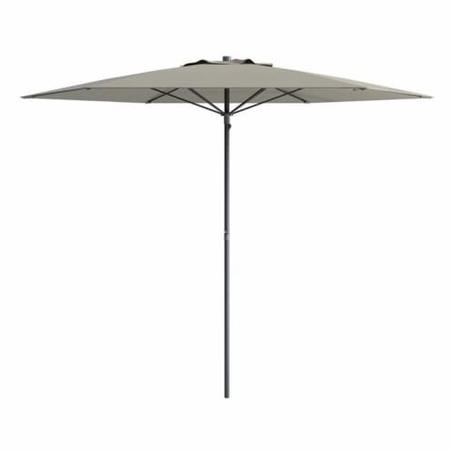 Atlin Designs 7.5' Patio Beach Umbrella in Gray Perspective: bottom