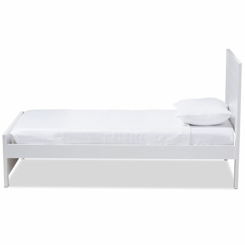 Baxton Studio Catalina Twin Platform Panel Bed in White, 1 Kroger