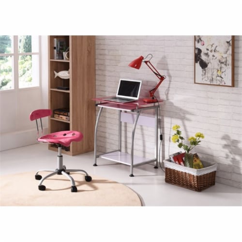 Glass top discount laptop desk