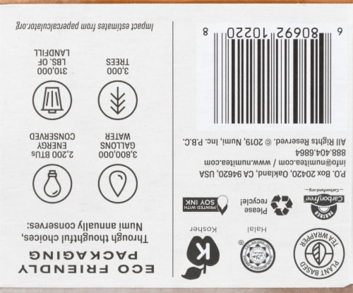 Numi Organic Breakfast Blend Tea Bags Perspective: bottom