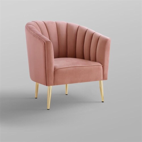 Blush barrel chair cheap