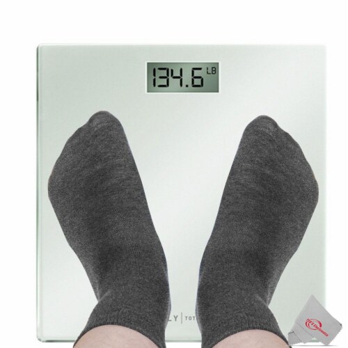Bally Total Fitness Digital Weighing Bathroom Scale White Up To 400 Lb