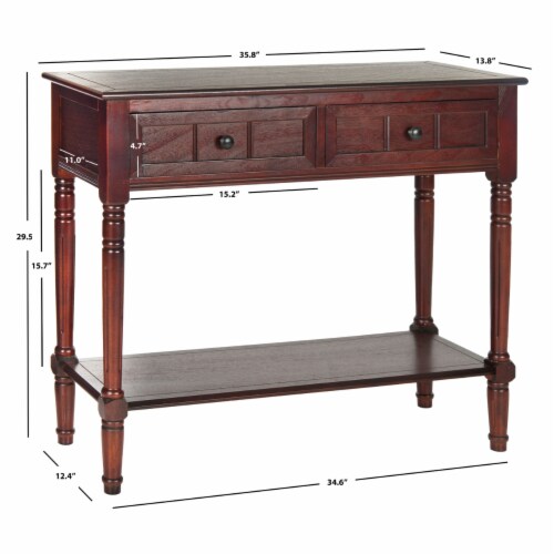 SAFAVIEH Samantha 2Drawer Console Table Dark Cherry, 1 unit Kroger
