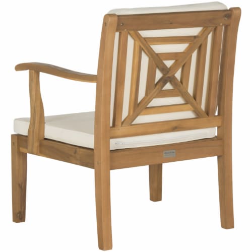 Safavieh PAT6717A 4 Piece Del Mar Outdoor Set, Teak Brown & Beige Perspective: bottom