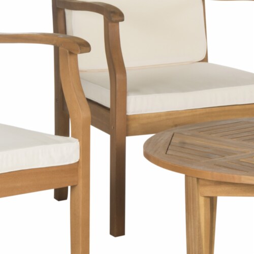 Safavieh PAT6718A 5 Piece Anaheim Coffee Set, Teak Brown & Beige Perspective: bottom