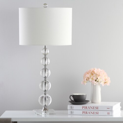Stacked crystal ball discount table lamp