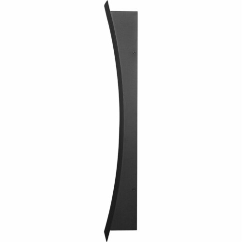Z-Lite Landrum 2 Light 28  Glass Aluminum Outdoor LED Wall Sconce in Black Perspective: bottom