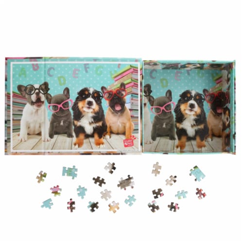 Set of 2 Keepsakes 500 Piece Jigsaw Puzzles | Dogs Having Fun Perspective: bottom