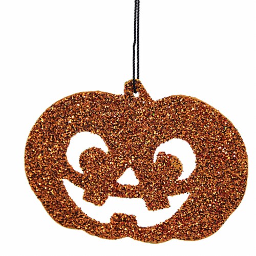 Bethany Lowe 2.5 Inches Spooky Silhouette Set Of 3 Tin Halloween Cat Pumpkin Skull TF9136 Perspective: bottom