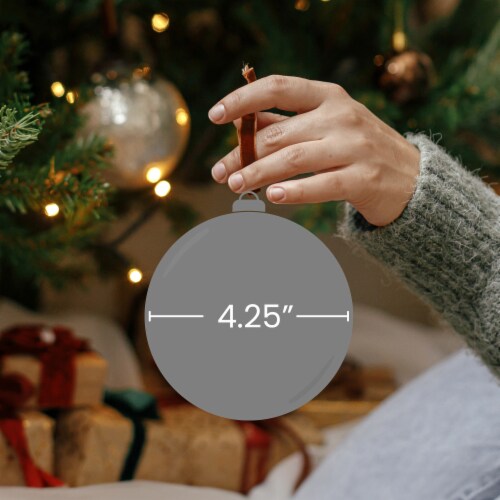 Gerson 6ct Battery Operated Pre Lit Silver Glitter Snowflake Christmas Ball Ornaments 4.25 61 each Kroger