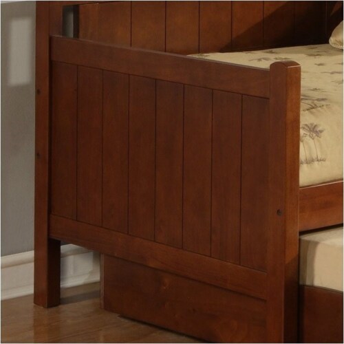 Cherry wood trundle bed discount