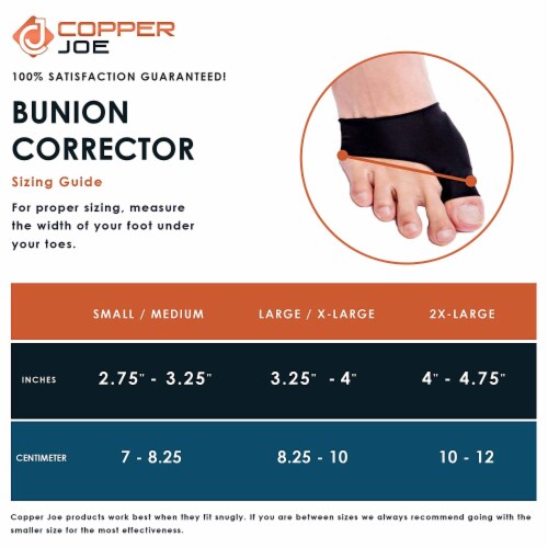 Copper Joe Bunion Corrector Sleeves- 1 Pair Perspective: bottom