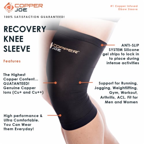 Copper Joe Knee Compression Sleeve- 1 Pair Perspective: bottom