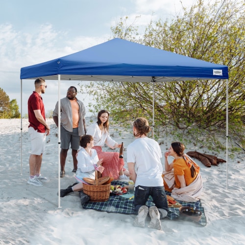 Caravan Canopy 10ft x 10ft V-Series 2 Pro Blue Perspective: bottom