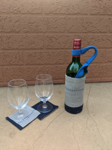 BOTOLE Unique Bottle Gifter Carrier Organic Handmade with Handle Perspective: bottom