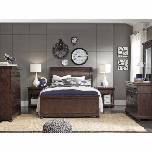 Legacy Classic Classic Canterbury Twin Sleigh Bed in Warm Cherry