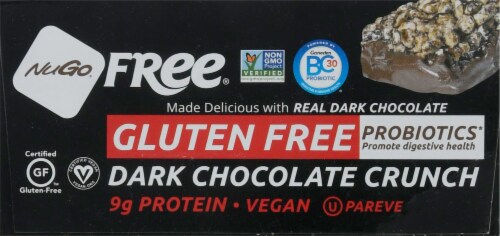 NuGo® Free® Dark Chocolate Crunch Protein Bars Perspective: bottom