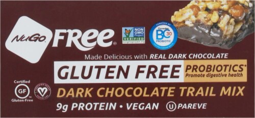 NuGo® Free® Gluten-Free Dark Chocolate Trail Mix Protein Bars Perspective: bottom