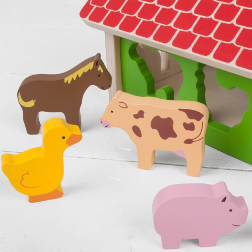 BigJigs Toys Baby Bigjigs Farm House Sorter (BJTBB108) Perspective: bottom