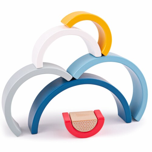Bigjigs Toys, 100% FSC Certified Rainbow Arches Perspective: bottom