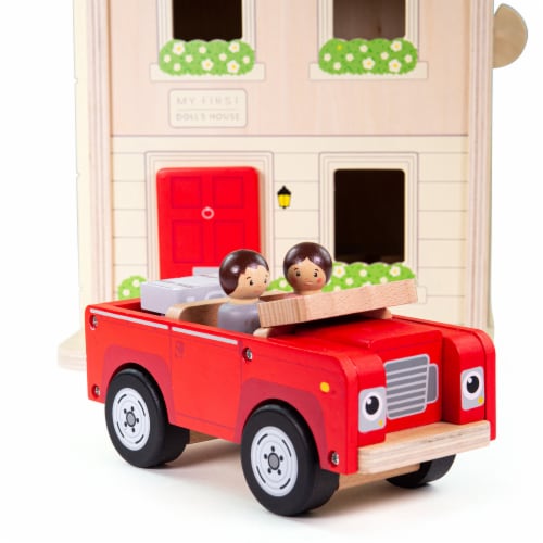 Bigjigs Toys, Folding Dollhouse Set Perspective: bottom