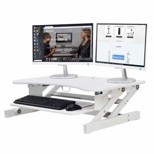 Rocelco Standing Desk Converter 37.5 Inch Deluxe Adjustable