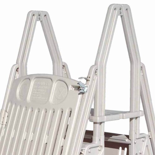 above ground pool ladder with locking gate