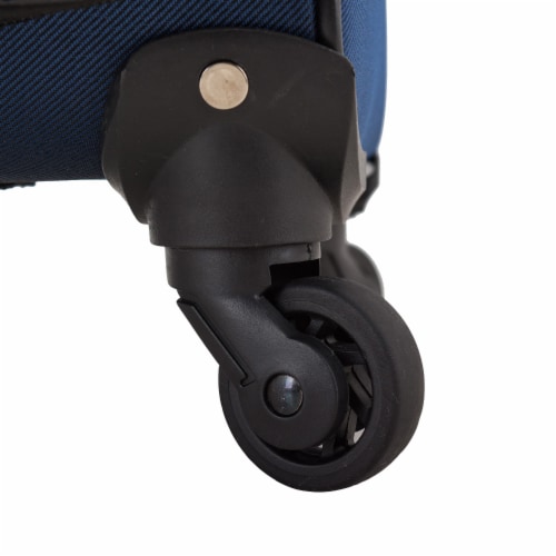 U.S. Traveler Esther Carry-On Expandable Spinner Luggage - Navy Perspective: bottom