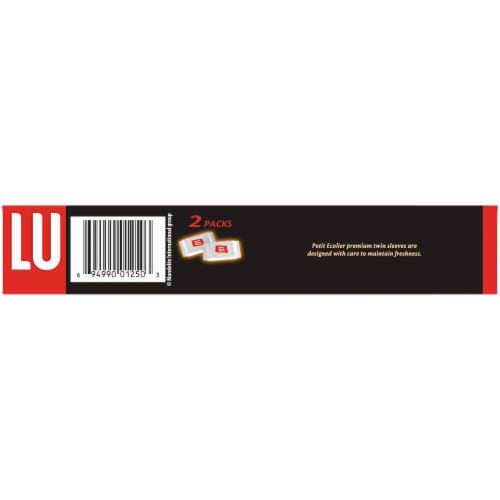 Lu Petit Ecolier Dark Chocolate European Biscuit Cookies Perspective: bottom