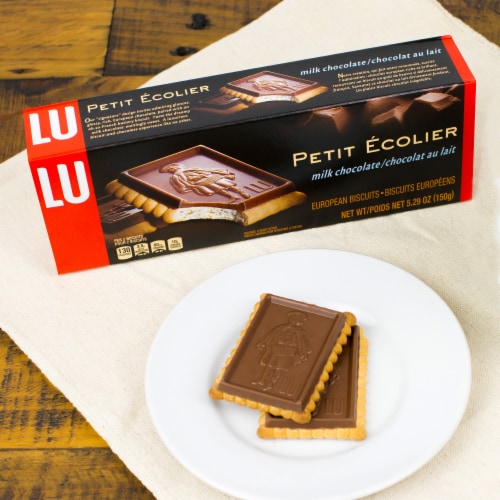 Lu Petit Ecolier European Milk Chocolate Biscuit Cookies Perspective: bottom