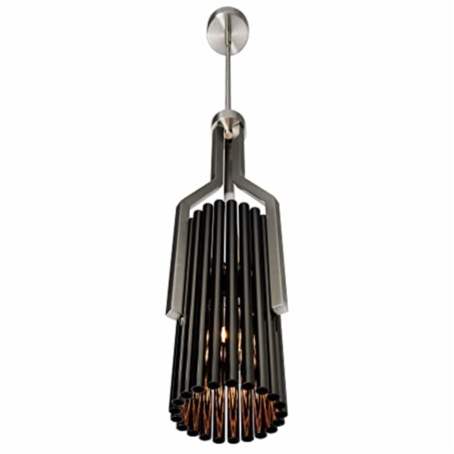 Fermont 6 Light Stain Nickel and Pearl Black Mini Pendant Perspective: bottom