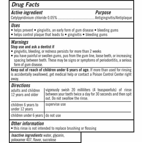 TheraBreath Healthy Gums Mouthwash Clean Mint Antigingivitis Alcohol-Free Perspective: bottom