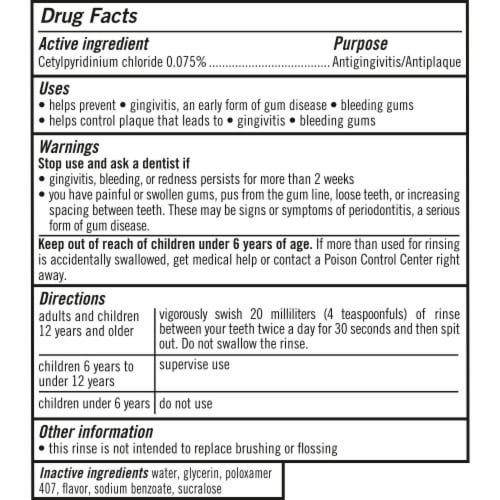 TheraBreath Plaque Control Pre-Brush Refreshing Mint Flavor Oral Rinse Perspective: bottom