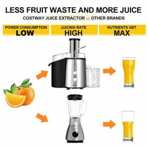 Electric Juicer Wide Mouth Fruit Vegetable Centrifugal Juice Extractor 2 Speed 1 unit Harris Teeter