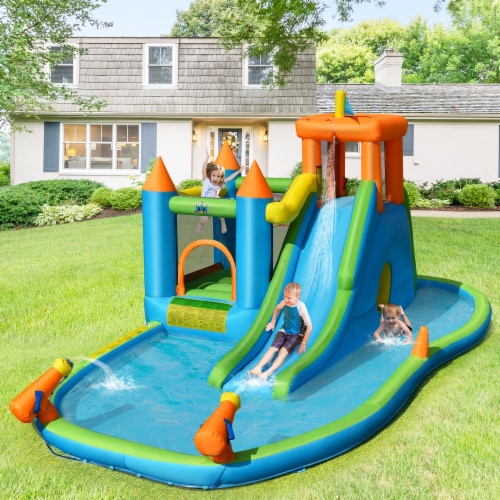 Bountech Inflatable Water Slide Kids Bounce House Splash