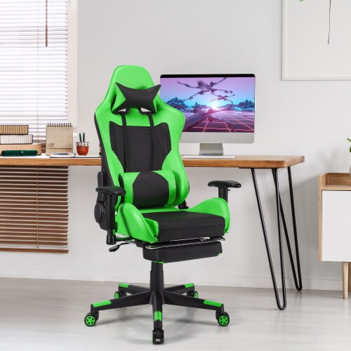 Costway Massage Gaming Chair Reclining Racing Office Computer
