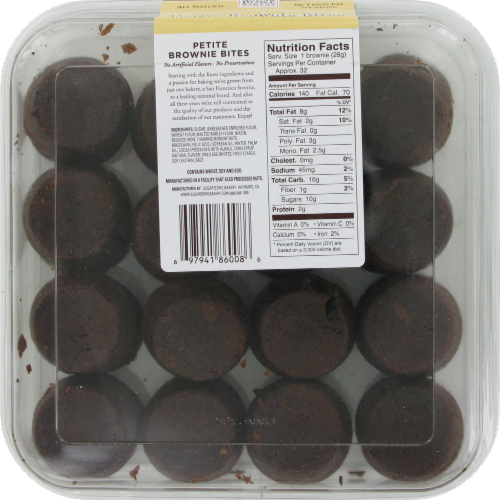 Sugar Bowl bakery Petite Brownie Bites 32 Count Perspective: bottom