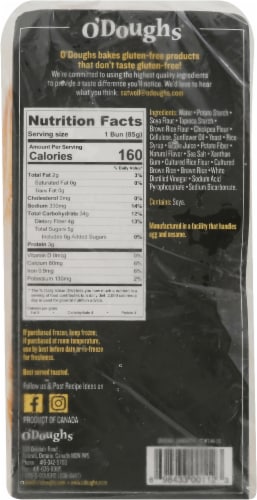 O'Doughs® Gluten Free Frozen Bread Thins Perspective: bottom