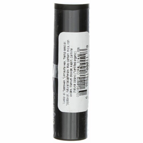 Colorganics Hemp Organics Coral Lipstick Perspective: bottom