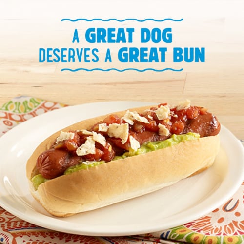 Udi's Gluten Free Frozen Classic Hot Dog Buns Perspective: bottom