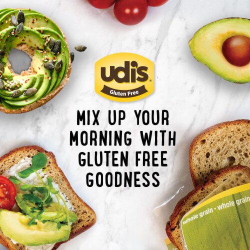 Udi's Gluten Free Frozen Plain Bagels Perspective: bottom