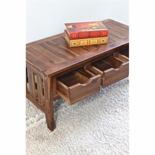 International Caravan 3-Drawer Bench without Back International Caravan 3-Drawer Bench without Back