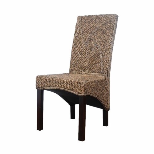 International Caravan Lambada Hyacinth Spiral Design Chair