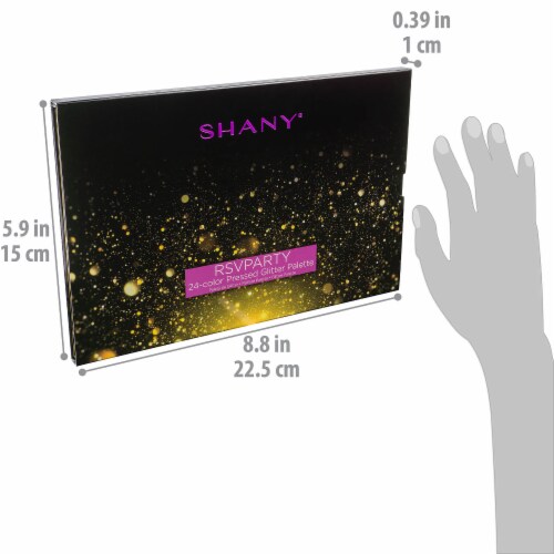 SHANY RSVParty 24-Color Glitter Makeup Palette Perspective: bottom