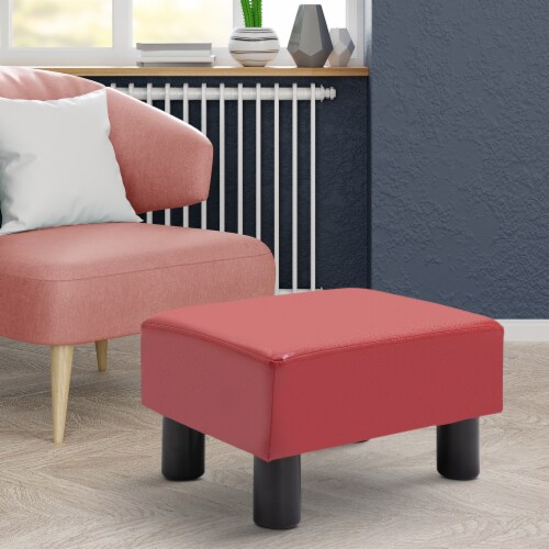 Modern Faux Leather Ottoman Footrest Stool Foot Rest Small Chair Seat Sofa  Couch, 1 - Fred Meyer