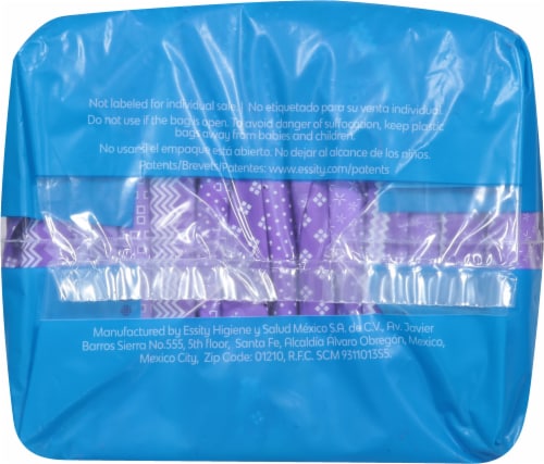 Saba® Ultra Invisible™ Extra Heavy Flow Ultra Thin Overnight with Wings Maxi Pads Perspective: bottom