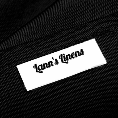 60 x 126 20pk Rectangular Polyester Tablecloths - Black Perspective: bottom